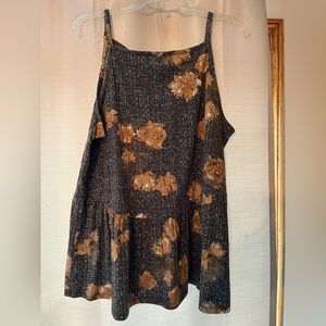 Maurice’s women’s tank top with yellow flowers